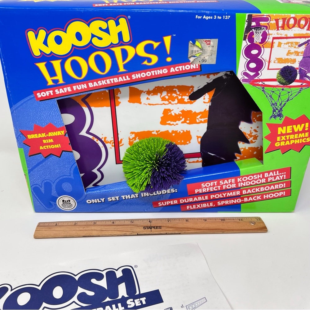 Vintage Koosh Balls Basketball hoop